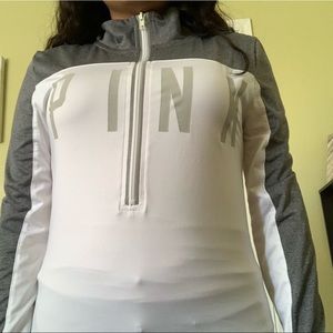 Pink zip up sweater. Size small.